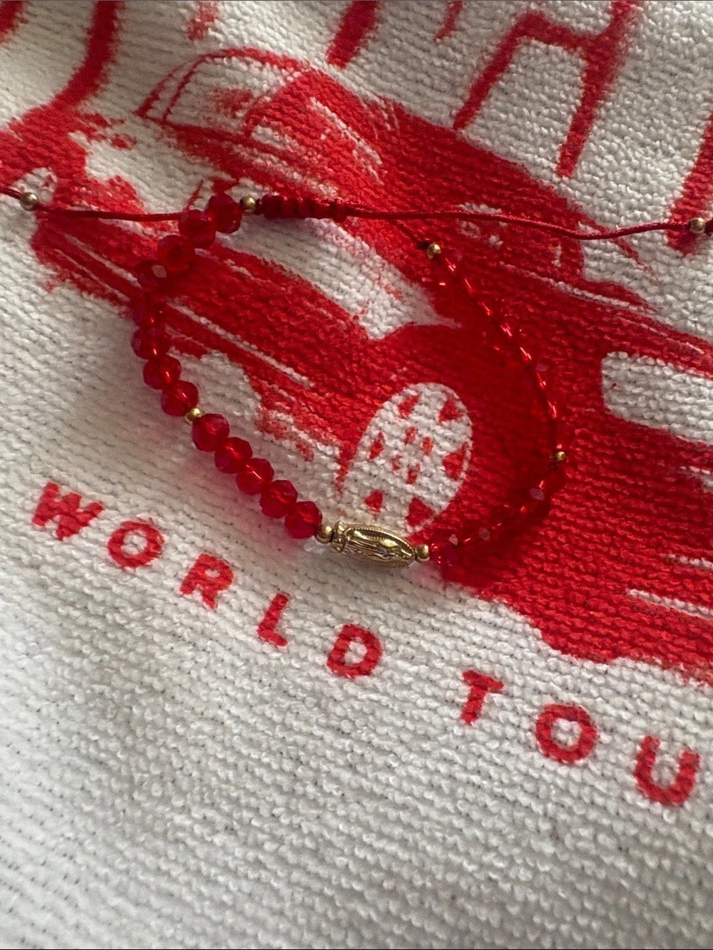 Red Beaded Bracelet